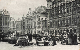 BELGIQUE - Bruxelles - Marché Aux Fleurs De Place - Carte Postale Ancienne - Marktpleinen, Pleinen