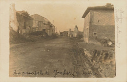 Jonchery Sur Suippe * Carte Photo * Rue Principale Du Village * WW1 Guerre 14/18 War - Other & Unclassified