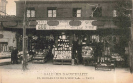 FRANCE - Paris - Galeries D'Austerlitz - Boulevard De L'hôpital - Carte Postale Ancienne - Cafés, Hoteles, Restaurantes