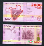 BURUNDI  -  2015 2000 Francs UNC  Banknote - Burundi