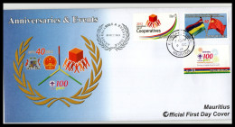 FDC Mauritius 2012  Anniversaries & Events - Mauricio (1968-...)