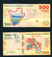 BURUNDI  -  2018 500 Francs UNC  Banknote - Burundi