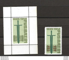 403 - 31 - Feuillet Et Timbre Dentelés   Neufs  "Füs. Bat. 81" - Labels