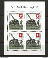 403 - 55 - Bloc  Neuf "Mot. IK.KP.28" Aktivdienst 1939/40 - Viñetas