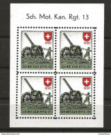 403 - 55 - Bloc  Neuf "Mot. IK.KP.28" Aktivdienst 1939/40 - Vignettes