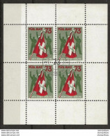 403 - 10  - Bloc De 4 Timbres "Füs. Bat. 73" Oblitération Centale - Vignetten