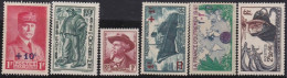 France  .  Y&T   .     6 Timbres    .   **    .    Neuf Avec Gomme Et SANS Charnière - Unused Stamps