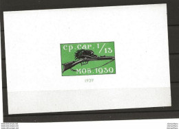 407 - 14 - Bloc Non-dentelé  Neuf  "Cp. Car. I/13  Mob 1939" - Labels