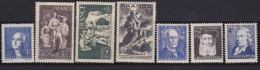 France  .  Y&T   .     7 Timbres   .   **    .    Neuf Avec Gomme Et SANS Charnière - Unused Stamps