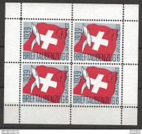 403 - 64 - Feuillet De 4 Timbres Neufs  "Brieftaubenzug 6 1939" - Etichette