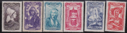 France  .  Y&T   .     593/598   .   **    .    Neuf Avec Gomme Et SANS Charnière - Unused Stamps