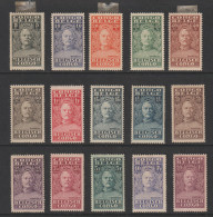 Belgisch Congo Belge - 1928 - OBP/COB 135-149 Stanley Groot/grand Formaat - MH/*/NC - Neufs