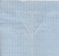 FUTAILLES De VIN 1871 LETTRE Par Depaux Coutelet à Mary S Marne Seine Et Marne Pour Chambon Comm. En Vin Bassou Yonne - 1800 – 1899