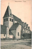 CPA Carte Postale France Ligny-le-Châtel L'église 1927 VM71671 - Ligny Le Chatel