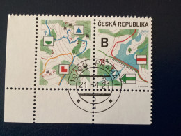 Yvert 983 Oblitéré Tchéquie CZ 2021 Sentiers De Randonnée Signes Hiking Trail - Used Stamps