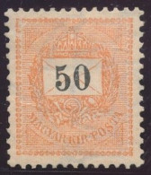 1898. Black Number 50kr Stamp - Ongebruikt