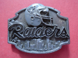 BOUCLE DE CEINTURE  RAIDERS LIMITED EDITION N° 8598 NFL OFFICIALLY LICENSED PRODUCT - Uniformes Recordatorios & Misc