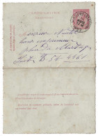 Entier Postaux Belgique Obliteration Verviers 1892 - Sobres-cartas