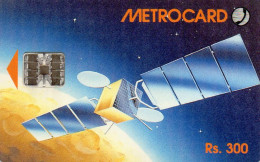 METROCARD - MET049 300 Satellite - Red No Batchnumber USED - Sri Lanka (Ceylon)