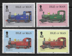 Isle Of Man - Mi 763-766 - MNH - 1998, 125 Years Railways - Chemin De Fer à Vapeur, Locomotives, Eisenbahn, Treinen - Isla De Man