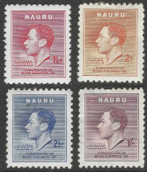 Nauru. 1937 KGVI Coronation. MH Complete Set. SG 44-47 - Nauru