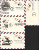 UXC17 4 Air Mail Postal Cards FDC 1978 - 1961-80