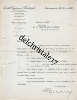 88 0047 REMIREMONT VOSGES 1937 Sté Vosgienne D'Électricité Fb De Gérardmer à M. WEISS Directeur Filature De La Moselle - Electricity & Gas
