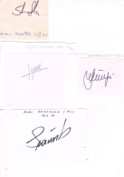 JEUX OLYMPIQUES - 4 AUTOGRAPHES DE MEDAILLES OLYMPIQUES - CONCURRENTS DE POLOGNE - - Handtekening