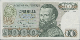 Belgium: Banque Nationale De Belgique, 5.000 Francs 02.02.1973 With Signatures: - Autres & Non Classés