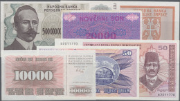 Bosnia & Herzegovina: Huge Lot With 69 Banknotes, Series 1992-1998 Series With D - Bosnien-Herzegowina