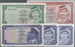 Brunei - Banknotes: Government Of Brunei, Very Nice Set With 5 Banknotes, Series - Brunei