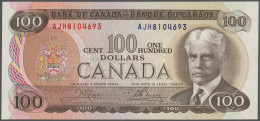 Canada: Bank Of Canada, 100 Dollars 1975 With Signatures Crow & Bouey, P.91b In - Kanada