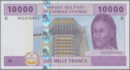 Central African Republic: Banque Des États De L'Afrique Centrale, Lot With 8 Ban - Centrafricaine (République)