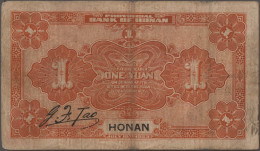 China: Lot With 10 Banknotes, Series 1923-1949, Comprising For The HAINAN BANK 2 - China