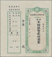 China: YUNNAN PROVINCIAL BANK, 20 Yuan ND(ca. 1949) "Cashier's Check" Issue, P.S - China