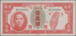 China: Bank Of Taiwan And Republic Of China, Lot With 10 Banknotes, Series ND(19 - Chine