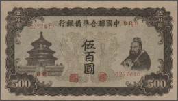 China: Federal Reserve Bank Of China, Lot With 20 Banknotes, Series 1938 – 1945, - China