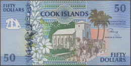 Cook Islands: Cook Islands Government, Lot With 8 Banknotes, 1987-1992 Series, W - Isole Cook