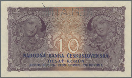 Czechoslovakia: Narodná Banka Československá, Lot With 7 Banknotes, Comprising 1 - Tchécoslovaquie