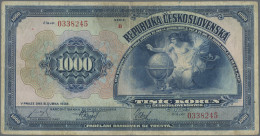 Czechoslovakia: Narodná Banka Československá, Pair With 1.000 Korun And 1.000 Ko - Czechoslovakia