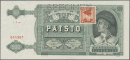 Czechoslovakia: Republika Československá, Pair With 100 And 500 Korun ND(1945) A - Checoslovaquia