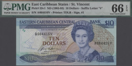 East Caribbean States: Eastern Caribbean Central Bank – St. Vincent, 10 Dollars - Caraibi Orientale