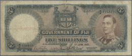 Fiji - Bank Notes: Government Of Fiji, 5 Shillings 1st June 1951, P.37k With Sig - Fiji