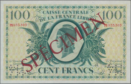 French Equatorial Africa: Caisse Centrale De La France Libre, 100 Francs 1941 SP - Equatorial Guinea