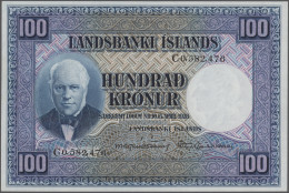 Iceland: Landsbanki Islands, Nice Set With 4 Banknotes, L.1885/1900 And 1928, Wi - Iceland