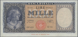 Italy: Banca D'Italia, Lot With 7 Banknotes, Series 1944-1984, With 100 Lire 194 - Other & Unclassified