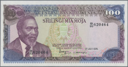 Kenya: Central Bank Of Kenya, Lot With 8 Banknotes, Series 1978-2006, Comprising - Kenya