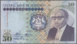 Lesotho: Central Bank Of Lesotho, 50 Maloti 1989, P.13 In Perfect UNC Condition. - Lesotho