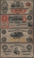 United States Of America: Album With 77 Obsolete Banknotes And Confederate State - Other & Unclassified