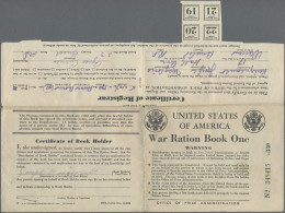 United States Of America: Set With Two War Ration Books N°1 And N°3 1940's, Both - Autres & Non Classés